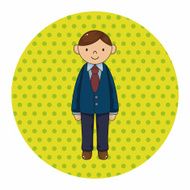 boy man cartoon theme elements vector eps N35