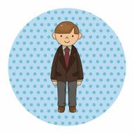 boy man cartoon theme elements vector eps N36