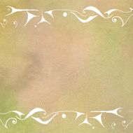 watercolors - ornaments on textured paper background N3