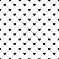 Valentines Day Seamless Hearts Pattern Vector Illustration