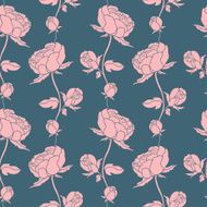 Seamless floral pattern with peonies N23