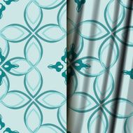 Seamless geometric floral pattern N9