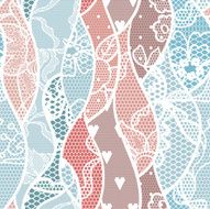 Lace seamless pattern with flowers N32