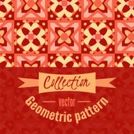 Business Card with geometric floral pattern N18