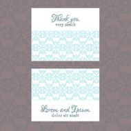 Business Card with geometric floral pattern N22