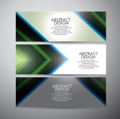 Vector banners set background N3