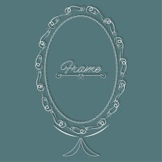 Stylish vintage frame