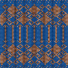 Abstract Design Vintage Knitted Pattern Seamless Background N10