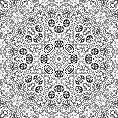 Abstract seamless outline pattern N12