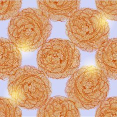 Seamless pattern with wild roses