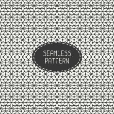 Geometric monochrome abstract seamless polygon pattern Optical illusion effect N4