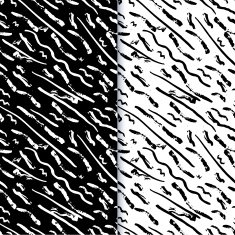 Hand drawn painted seamless pattern N6
