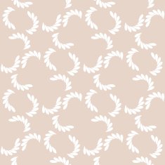 White branches on beige seamless pattern Vector background