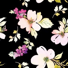 Watercolor flower pattern N34