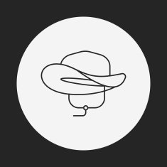 fisherman hat line icon N3