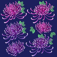 Japanese flower material N2