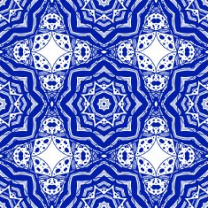 Abstract seamless pattern in arabic style vector background