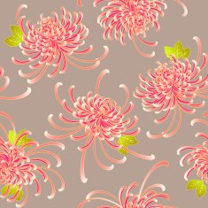 Japanese flower material N5