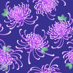Japanese flower material N7