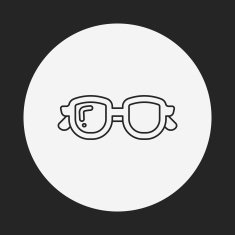 glasses line icon N12