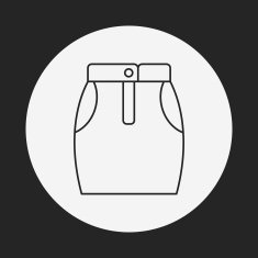 skirts line icon N8