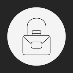 purse line icon N17
