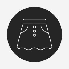 skirts line icon N10