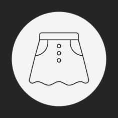 skirts line icon N12