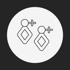 earring line icon N7