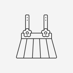 skirts line icon N17