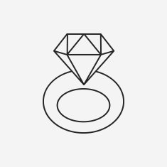 diamond ring line icon N6