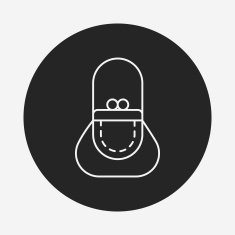 purse line icon N23