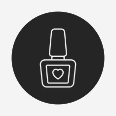 Nail polish line icon N7
