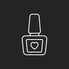 Nail polish line icon N8