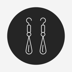 earring line icon N13