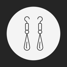earring line icon N15