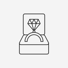 diamond ring line icon N10
