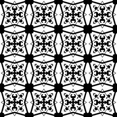 Black and white seamless pattern N70