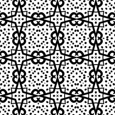 Black and white seamless pattern N76