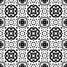 Black and white seamless pattern N82