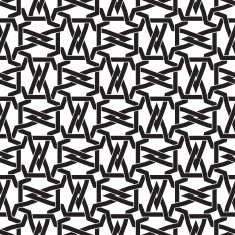 Seamless pattern of intersecting polygons N6