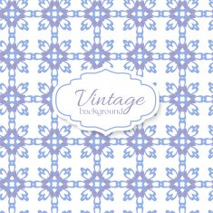 Business Card with geometric floral pattern N10