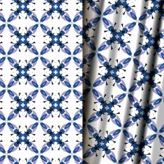 Seamless geometric floral pattern N3