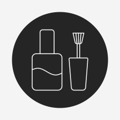 Nail polish line icon N11