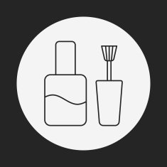 Nail polish line icon N13