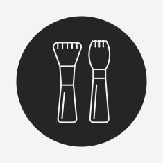 makeup brush line icon N8