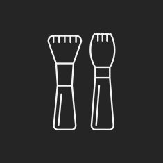 makeup brush line icon N9