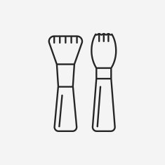 makeup brush line icon N11