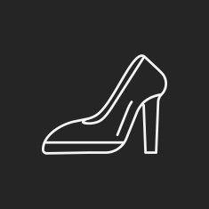 high heel line icon N3