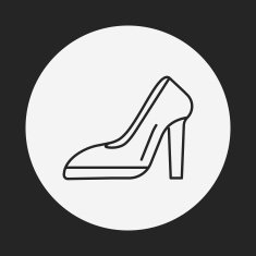 high heel line icon N4